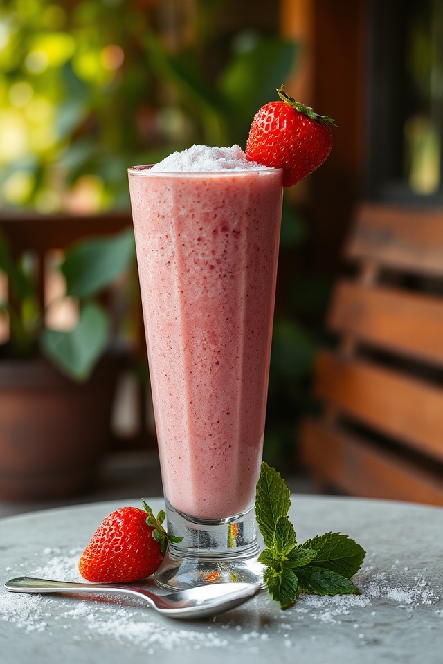 blend fruit milk sugar