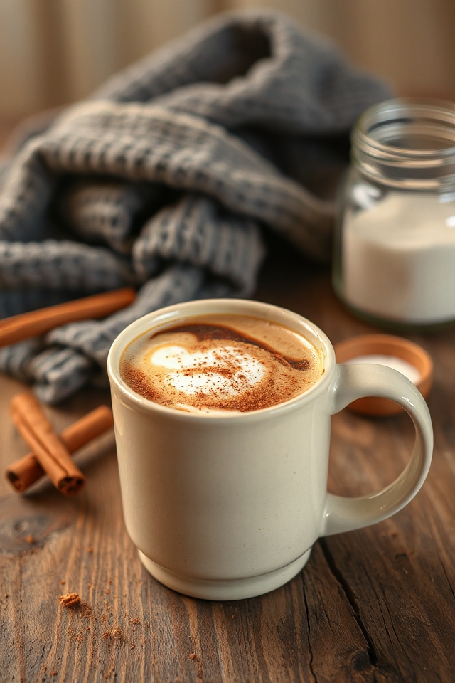 cinnamon latte brewing process