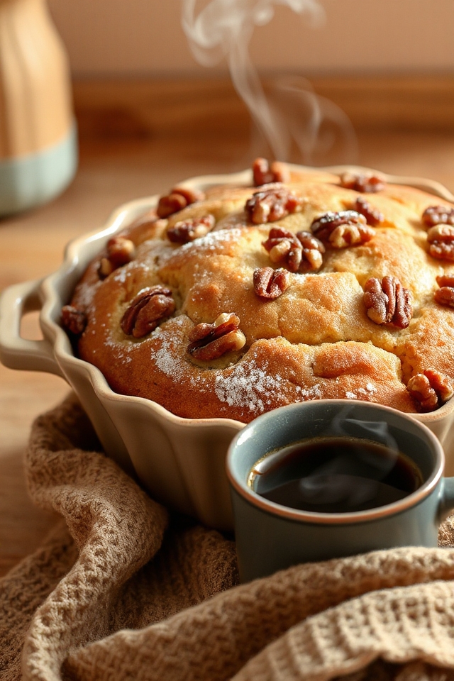 cinnamon walnut vegan coffee cake