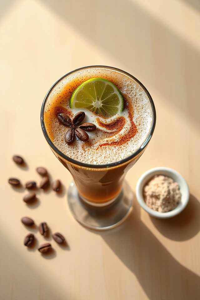 cocoa lime coffee tonic