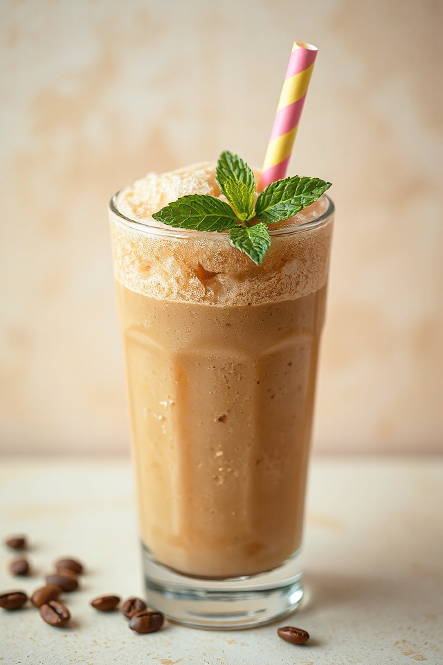 delicious homemade coffee slushie