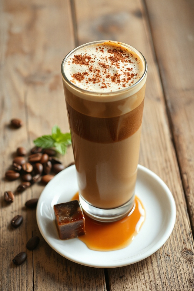 iced cappuccino with flavor