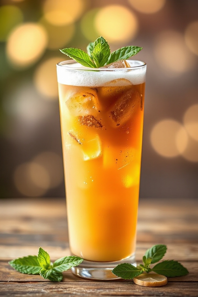 minty ginger iced latte recipe