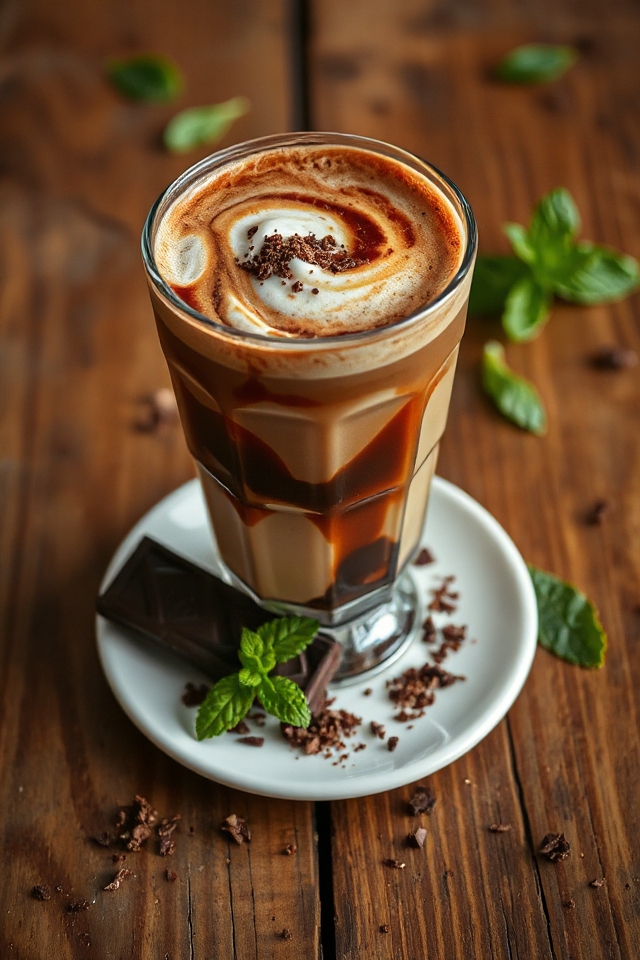 mocha mint coffee delight