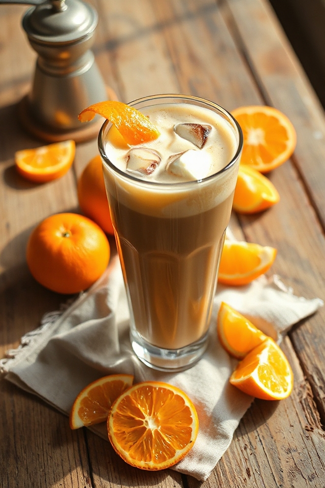 orange coffee ice cream delight