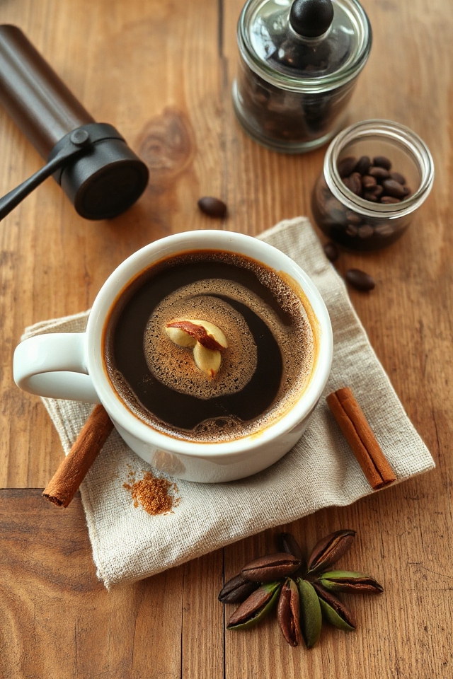 spiced coffee with cardamom