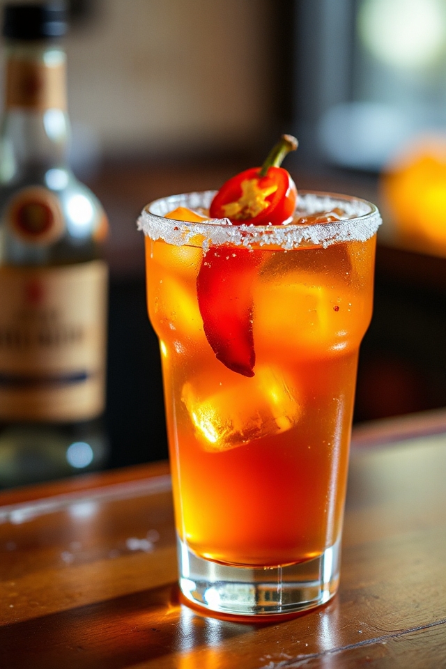spicy tequila infused coffee drink