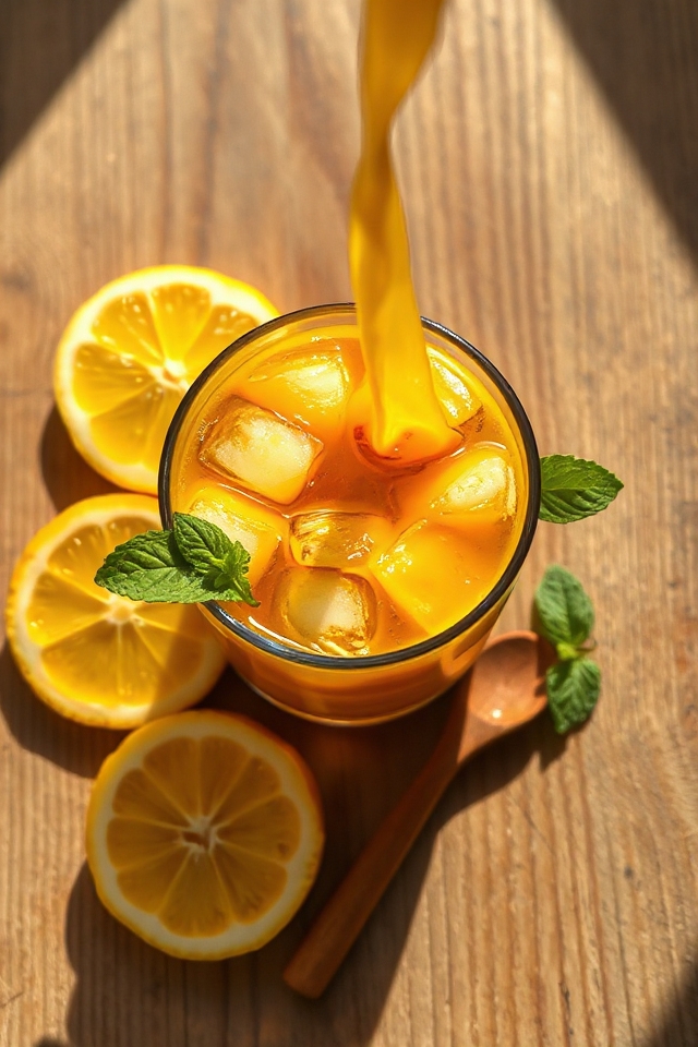 turmeric flavored iced coffee