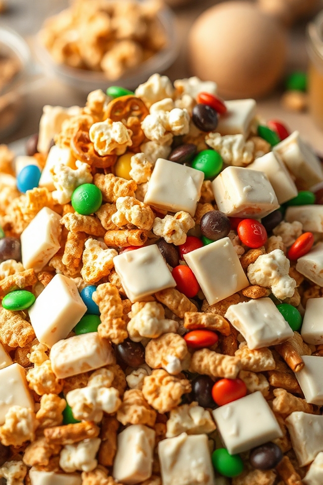 white chocolate popcorn crunch